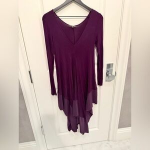 Chic Purple Midi Dress